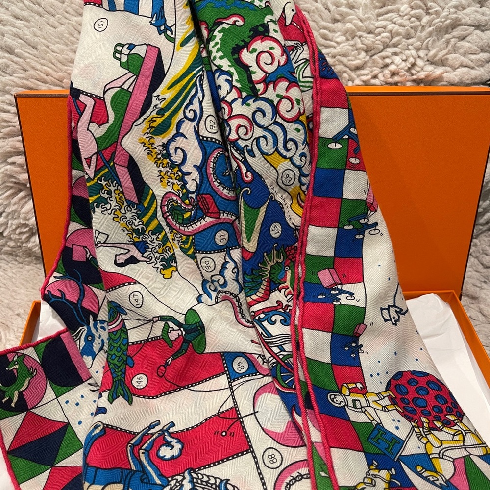Hermès Colorful wool Scarf - Picture 5 of 8
